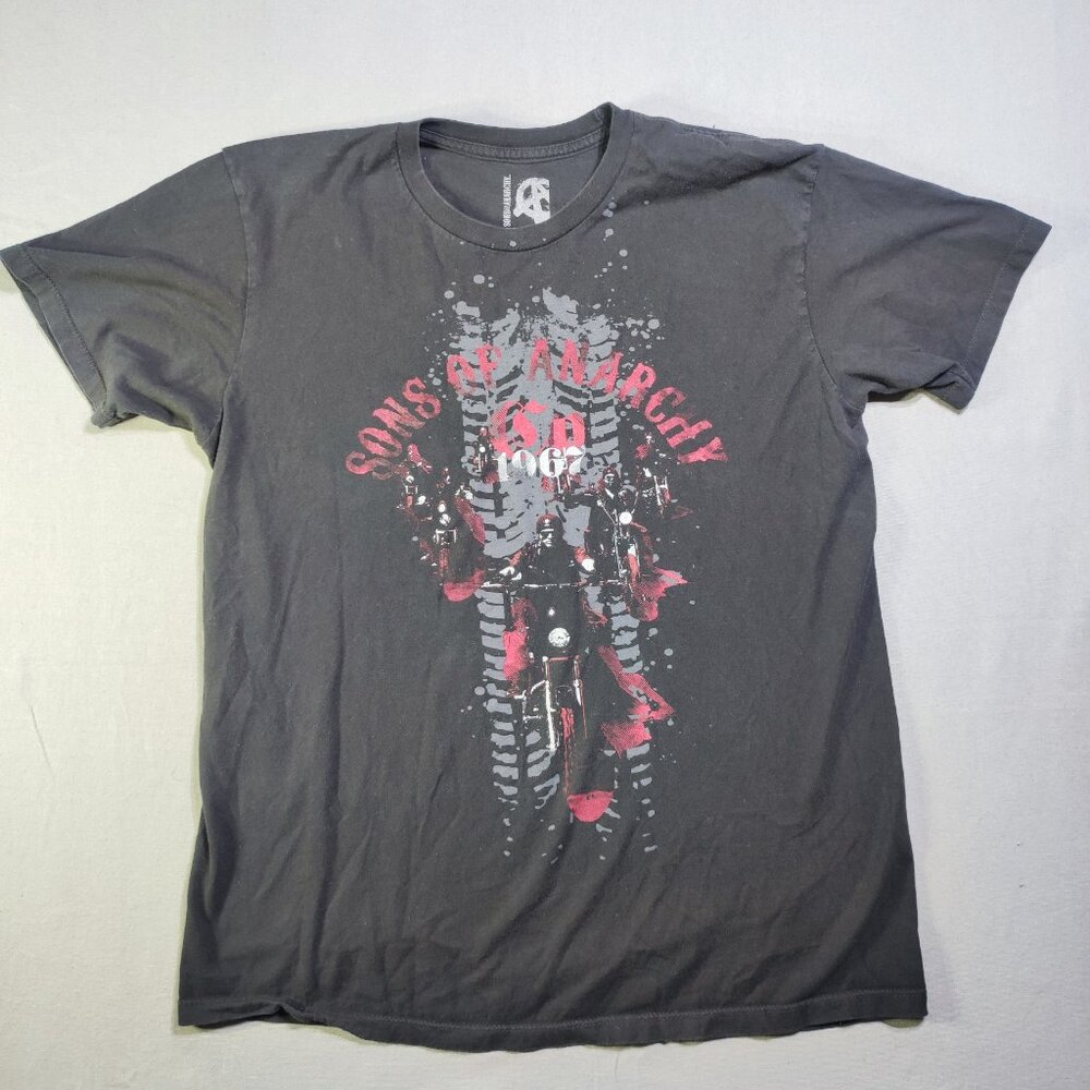 Sons of Anarchy 1967 T-shirt men's size L black with graphic design